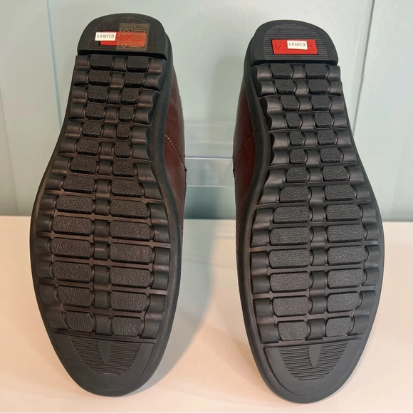 Clohoo Perforated Wine Colored Leather‎ Loafers. Size Euro 41/8. NWOT. - Picture 10 of 13